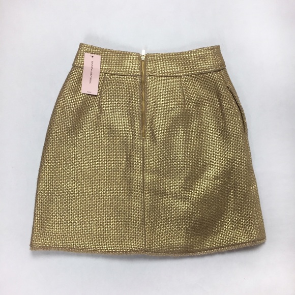 Banana Republic Gold Metallic Skirt - Picture 4 of 5